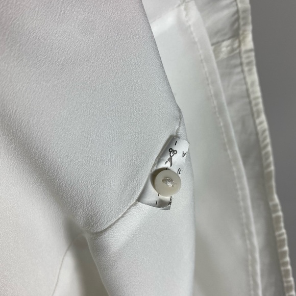 ZARA White V-neck Side Tie Mini Dress Womens Small - Picture 5 of 10